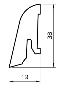 Letev furnirana 39X19