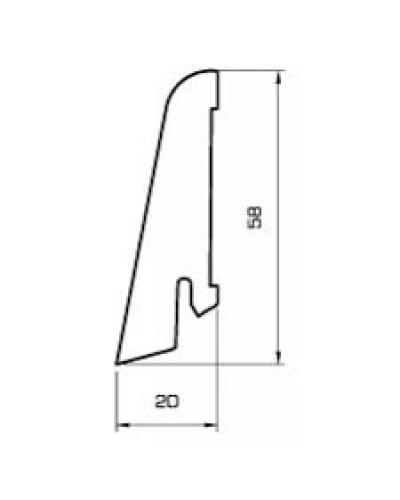 Letev furnirana 58x20